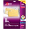 Avery Printable Return Address Labels with Sure Feed, 2/3" x 1-3/4", Matte Clear, 600 Blank Mailing Labels (18695) 24 71bhi4tQhpL