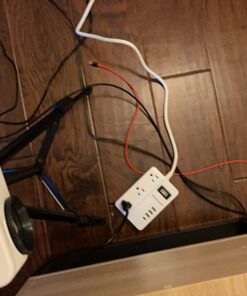 2 Prong Extension Cord with USB-C, ROOTOMA 2 Prong to 3 Prong Outlet Adapter, 3 Outlet & 4 USB Charging Station, 3 Prong Adapter 4ft, Non-Grounded, for Polarized Two Prong Outlet, Old House, White 4ft-2pin 41 71bhjKgQKzL