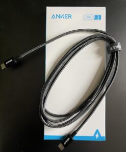 Anker USB C Charger Cable, New Nylon USB C to USB C Cable (6ft, 2Pack), 60W(3A) for iPhone 15/15 Pro/15 Plus/15 Pro Max, iPad Mini 6/ Pro 2021, iPad Air 4, MacBook Pro 2020, Samsung Galaxy S23,Switch 6ft Black 2 30 71bhl7KGpJL