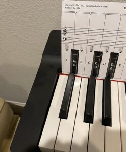 Practice Keyboard & Note Chart for Behind the Piano Keys 26 71bhtvJFg9L