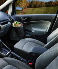 Zone Tech Universal Traveling Portable Car Trash Can - Black Collapsible Pop-up Leak Proof Trash Can- for Garbage to Organize Car, Waste Basket Bin, Rubbish Bucket (1 Pack) 1 Pack 26 71bhxkckh6L