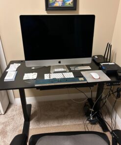 SHW Memory Preset Electric Height Adjustable Standing Desk, 48 x 24 Inches, Black 48-Inch 43 71biUbPmhvL