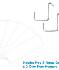 Organization Pocket Chart, Wall File Organizer Folder with 5 File Pockets, 5 Dry-Erase Name Cards Plus 2 Over Door Hooks, 14 X 28 inch 5 Pockets(14” x 28”) Nylon Pockets 9 71biYhawQYL