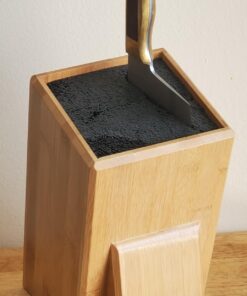 Mantello Knife Block- Universal Knife Holder- Bamboo Wood, Kitchen Knife Holder, Extra Large Knife Storage, Universal Knife Block, Knife Block Without Knives 32 71bj0Hx2fL