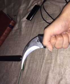 Vulcan Gear Tactical Hawkbill Karambit Knife with Sheath and Cord Silver blade 1. Silver 57 71bjvXSdwL