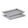 Calphalon Baking Sheets, Nonstick Baking Pans Set for Cookies and Cakes, 12 x 17 in, Set of 2, Silver 2-pc Baking Sheet 32 71bk2u30L