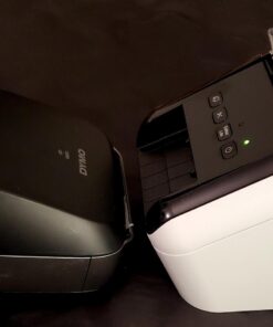 Brother QL-800 High-Speed Professional Label Printer, Lightning Quick Printing, Plug & Label Feature, Brother Genuine DK Pre-Sized Labels, Multi-System Compatible – Black & Red Printing Available QL800 25 71bkBblynUL