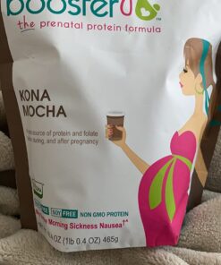 Baby Booster Chocolate Mocha Prenatal Vitamin Supplement and Protein Shake, Caffeine Free, All Natural, Vegetarian DHA, High Protein, Methyl Folate, B Vitamins, Great for Morning Sickness, 1 lb 1 Pound (Pack of 1) 18 71bkkRq3k4L