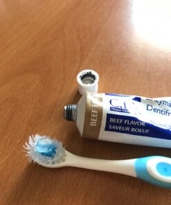 Virbac CET Enzymatic Toothpaste Eliminates Bad Breath by Removing Plaque and Tartar Buildup, Best Pet Dental Care Toothpaste -Beef Flavor, 2.5 Oz Tube (Color Varies) Beef 31 71bkzGPuJIL