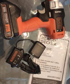 BLACK+DECKER 20V MAX Matrix Cordless Drill/Driver (BDCDMT120C), Drill Kit (Orange) Drill Kit (Orange) 26 71blX1MbhCL