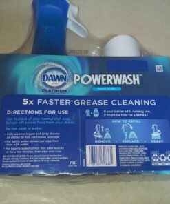 Dawn Powerwash Spray Starter Kit, Platinum Dish Soap, Fresh Scent, 1 Starter Kit + 1 Dawn Powerwash Refill, 16 Fl Oz (Pack of 2) 16 Fl Oz (Pack of 2) 31 71blcQIFGVL