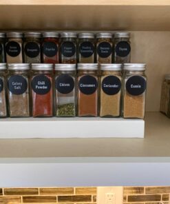 14 Pcs Talented Kitchen Spice Jars Set with 269 Spice Labels, Empty Square Spice Bottles Containers 4 oz with Pour/Sift Shaker Lid, Spice Organization, and Storage 41 71blsorQxXL