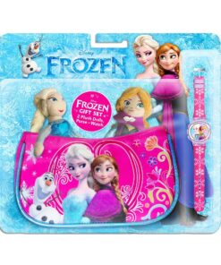Fast Forward Disney Frozen Anna and Elsa Handbag, Plush, and Watch Gift Set 3 71bluMSTupL