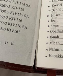 KJV Holy Bible, Standard Size, Burgundy Faux Leather w/Thumb Index and Ribbon Marker, Red Letter, King James Version 36 71blvoxmEL