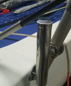 Amarine Made (2x) Stainless Tournament Style Clamp on Fishing Rod Holder for Rails 1-1/4" to 2" 46 71bmAqnur6L