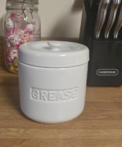 Fox Run 6238 Porcelain Grease Container, White White Porcelain 32 71bmdzD9n8L