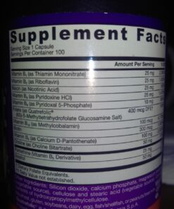 Jarrow Formulas B-Right Optimized B-Complex, Dietary Supplement for Cellular Energy, Immune Health and Stress Management Support, 100 Veggie Capsules, 100 Day Supply Unflavored 100 Servings (Pack of 1) 36 71bnGh064pL