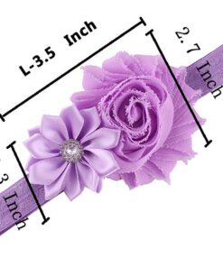 QandSweet Baby Girl Headbands with Polygonal Flower Inlay Rhinestone for Photography (10 Pack) 10Pack 3.5x2.3 25 71bnZR3WhRL