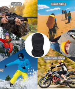 Achiou Ski Mask for Men Women, Balaclava Face Mask, Shiesty Mask UV Protector Lightweight for Motorcycle Snowboard Black 1 30 71bnuTTJsWL