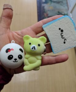 Huastyle 20pcs Squishies Toys Random Jumbo Medium Mini Slow Rising Kawaii Squishy Cake/Panda/Bread/Buns Phone Straps for Kids Stocking Stuffers Treasure Box Prizes Classroom 50 71bny8PlxDL