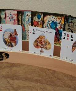 14" Curved Shape Wooden Card Holders Set of Two, Natural Finish 25 71bo258gFlL