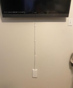 Sleek Socket - The Original & Patented Mounted TV Ultra-Thin Outlet Concealer with Cord Concealer Kit, 2 Outlet, 4-Foot Cord, Universal Size (No More Drilling Holes in Wall to Hide Mounted TV Cord) TV mount - single 28 71boABbLJXL