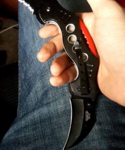 TAC Force TF-669 Series Assisted Opening Tactical Double-Blade Folding Knife, 5-1/4-Inch Closed Black 34 71boVj plL