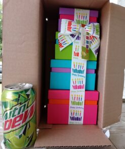 Broadway Basketeers Gourmet Chocolate Food Gift Basket Tower for Birthdays – Curated Snack Box, Sweet and Savory Treats for Parties, Best Wishes, Birthday Presents for Women, Men, Mom, Dad, Her 35 71boarCVaJL