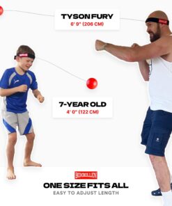 Boxbollen Original with App, Used by Celebrities - MMA Gear Boxing Ball - Boxing Reflex Ball with Adjustable Strap - Interactive The Boxball App Integration - Stocking Stuffer Ideas - 1 Pack 15 71bozHR6RL