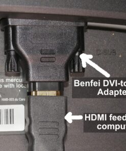 BENFEI DVI to HDMI, Bidirectional DVI (DVI-D) to HDMI Male to Female Adapter with Gold-Plated Cord 2 Pack Adapter DVI M to HDMI F 30 71bp6gWmpCL