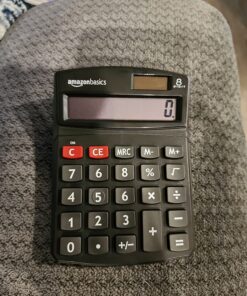 Amazon Basics LCD 8-Digit Desktop Calculator, 1 Pack, Small, Black 23 71bpRWubwZL