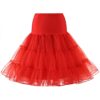 RULTA Women's 50s Vintage Petticoat 26" Crinoline Rockabilly Tutu Skirt Slip S-L Small Red 29 71bpVh7pV3L