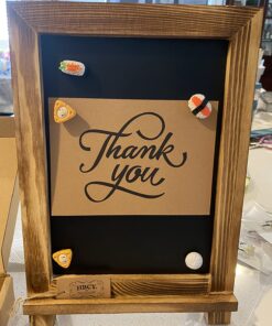HBCY Creations Rustic Torched Wood Tabletop Chalkboard with Legs/Vintage Wedding Table Sign/Small Kitchen Countertop Memo Board/Antique Wooden Frame (9.5” x 14” Inches) (Torched Brown) 2- Torched Brown 9.5" x 14" 40 71bqdPO9tDL