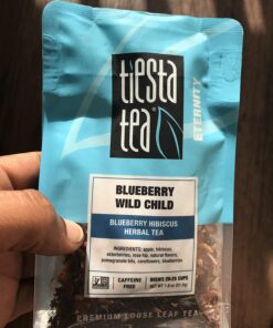 Tiesta Tea - Blueberry Wild Child, Blueberry Hibiscus Herbal Tea, Loose Leaf, Up to 25 Cups, Make Hot or Iced, Non-Caffeinated, 1.8 Ounce Resealable Pouch Pouch - 25 Cups 34 71bqfb31tmL
