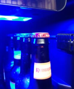 Beverage Refrigerator, Phiestina15 inch 96 Cans Built-in or Freestanding Beverage Cooler Mini Fridge with Auto Defrost,Glass Door & 6 Removable Shelves for Home Bar Office 22.4"D x 14.9"W x 33.9"H Stainless Steel 26 71br5 cDAYL