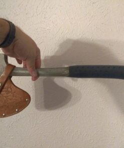 ESTWING Camper's Axe - 16" Hatchet with Forged Steel Construction & Shock Reduction Grip - E44A 16" (Inches) Blue 35 71brDAXIi9L