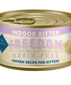 Alternative view of Blue Buffalo Freedom Grain Free Natural Kitten Pate Wet Cat Food, Indoor Chicken 3-oz cans (Pack of 24)