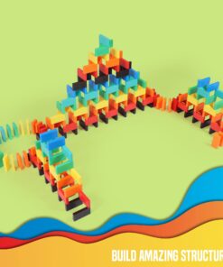 Bulk Dominoes Pro-Domino Kit | Dominoes Set, STEM STEAM Small Toys, Family Games for Kids, Toys, Building, Toppling, Chain Reaction Sets (Starter) Starter 11 71bsHe mIS