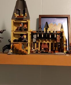 LEGO Harry Potter Hogwarts Great Hall 75954 Building Kit and Magic Castle Toy, Fantasy Creatures, Hermione Granger, Draco Malfoy and Hagrid (878 Pieces) 52 71btOyPeEHL