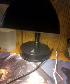 Simple Designs LD1003-BLK Basic Metal Flexible Hose Neck Desk Lamp, Black 1 38 71btrZGT8dL