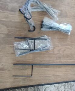 Ashman Adjustable KD Shepherd's Hooks (4 Pack), Black, Made of Premium Metal for Hanging Solar Lights, Bird Feeders, Mason Jars, Christmas Lights, Lanterns, Garden Stakes, and Wedding Décor, etc. 4 26 71bu3sY5Q8L