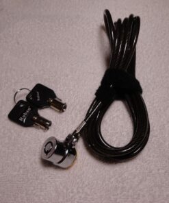 RUBAN Notebook Lock and Security Cable (PC/Laptop) Two Keys 6.2 Foot (Black) only fit Security Slot (7x3mm) 39 71buCkjIuzL