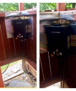 Tankless Water Heater, GASLAND Outdoors BE158B 1.58GPM 6L Portable Gas Water Heater, Instant Propane Water Heater, Overheating Protection, Easy to Install, Use for RV Cabin Barn Camping Boat, Black 29 71budCmuwyL