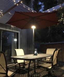 OYOCO Warm White Patio Umbrella Light 3 Brightness Modes Cordless 28 LED Lights at 200 lumens 4 x AA Battery Operated,Umbrella Pole Light for Patio Umbrellas,Camping Tents 59 71bunTS48ZL