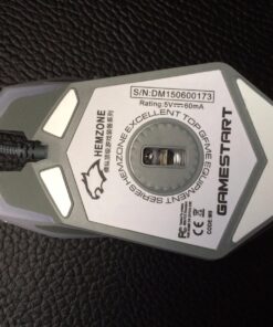 VersionTECH. Wired Gaming Mouse, Computer Mouse Ergonomic Mice with 7 LED Lights RGB Backlit, 6 Programmable Buttons, 4 Adjustable DPI for Laptop PC Gamer Desktop Chromebook Mac Games-White white 37 71buqNAXKyL