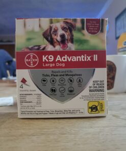 K9 Advantix II Large Dog Vet-Recommended Flea, Tick & Mosquito Treatment & Prevention | Dogs 21 - 55 lbs. | 4-Mo Supply 4 Pack Large Dog only 27 71bv0NtHwL