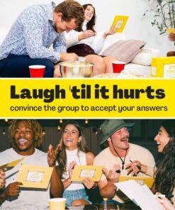 OFF TOPIC Party Game for Adults - Fun Adult Board Games for Groups of 2-8 Players - Hilarious Game Night Card Game for Friends, Family & More Yellow 32 71bvP4vO75L