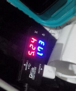 DROK USB Tester, USB-A 2.0 Digital Multimeter Dual USB Output Ports PD QC 3.0 Color LED Display, 7 Modes Capacity Voltage Current Power Voltmeter Ammeter for Laptop Power Bank Solar Panel Black 44 71bw3xW5lTL