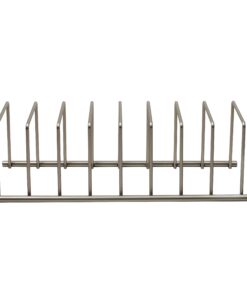 Spectrum Diversified Euro Kitchen Organizer for Plates, Cutting Boards, Bakeware Cooling Racks, Pots & Pans, Serving Trays, Reusable Containers, and Lids, Satin Nickel 13.5" x 4.5" x 4.25" 29 71bxaCBMKCL