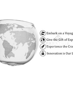 Prestige Decanters Etched Globe Whiskey Glasses -Rocks Glass for Rum, Tequila, Scotch, Glasses- Whiskey Gifts - 10oz Cocktail or Old Fashioned Glass (Set of 2) - Unique Bar Decor & Bourbon Gifts from 2 Count (Pack of 1) 13 71bxb5e8GkL